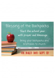 Blessing the Backpacks
