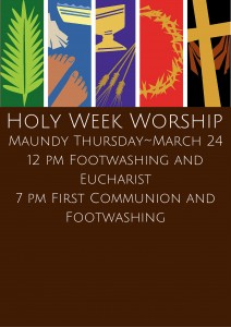 Maundy Thursday schedule Website