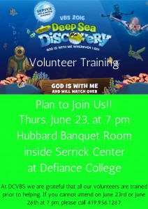 Volunteer Training 6-23