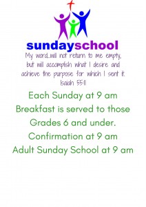 Sunday school for website