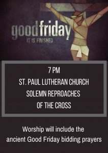 Good Friday Solemn Reproaches