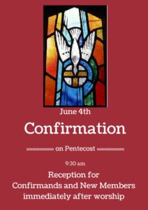 Confirmation Newletter 2017