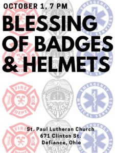 Blessing of the BadgesBulletin