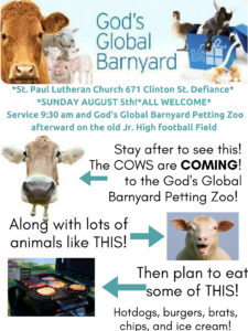 2018 God's Global Barnyard Petting Zoo