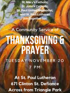 2018 Community Thanksgiving