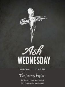 2019 Ash Wednesday