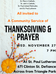2019 Community Thanksgiving