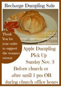 2019 Dumpling pick up