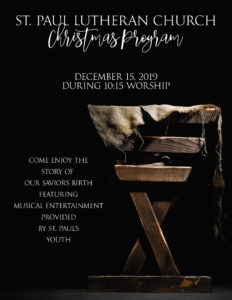 Christmas Program flyer