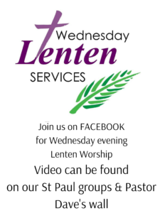 ONLINE Lenten Worship