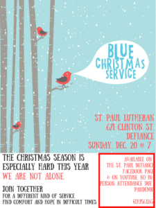 2020 Blue Christmas Service