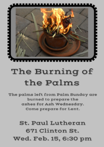 The Burning of the Palms
