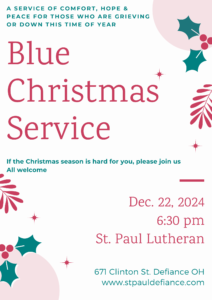 2021 Blue Christmas Service